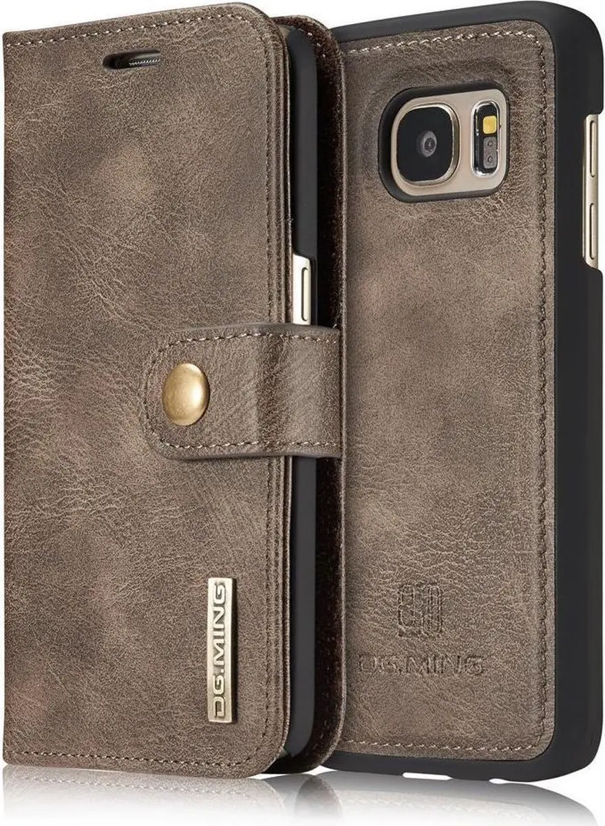 DG.Ming Samsung Galaxy S7 Leren Portemonnee - Bruin - afbeelding 6 van 6