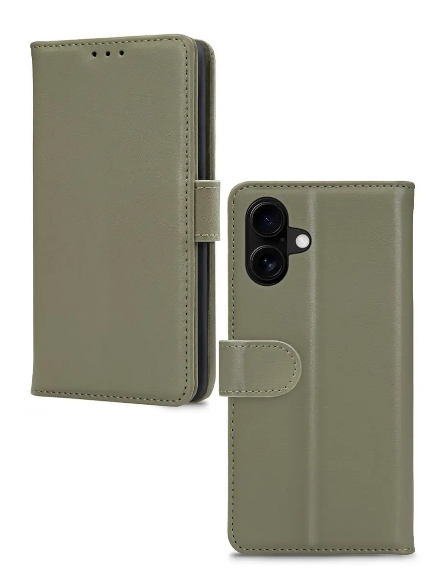 Mobilize Premium Gelly Bookcase iPhone 16 Plus - Groen