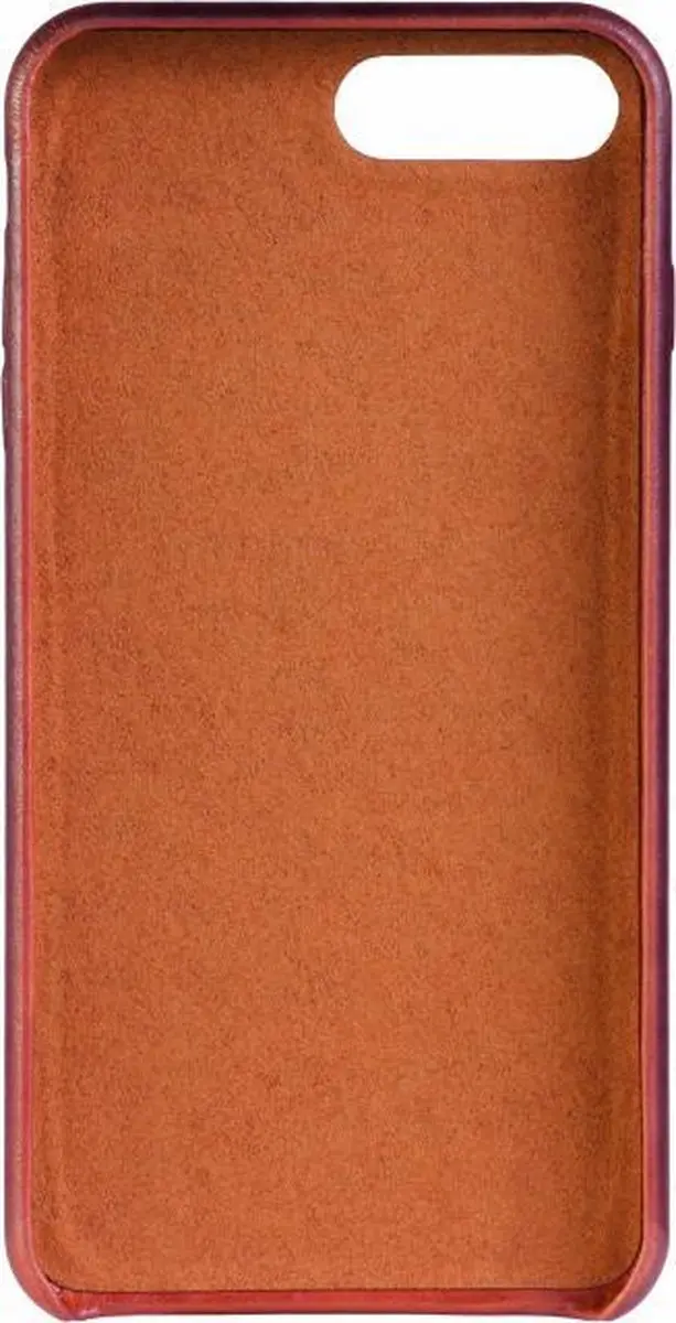 Senza Desire Cardslot iPhone 8 Plus Hoesje - Echt Leer Cognac