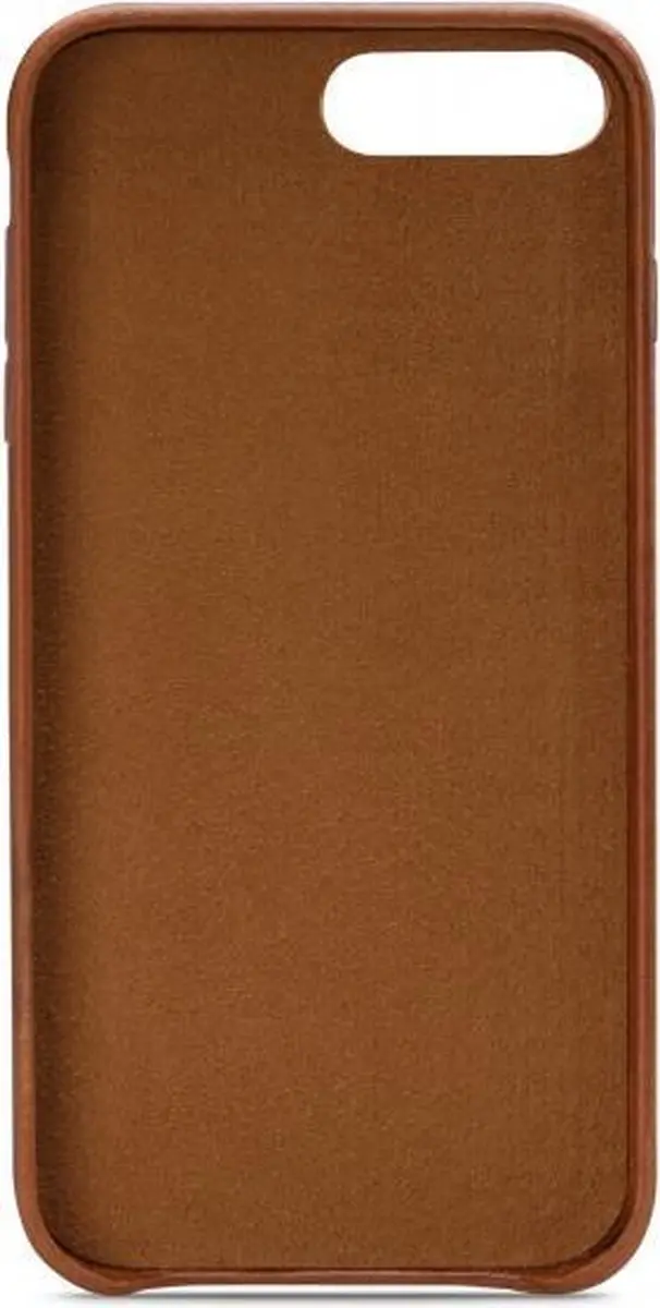 Senza Desire Cardslot iPhone 8 Plus Hoesje - Echt Leer Cognac