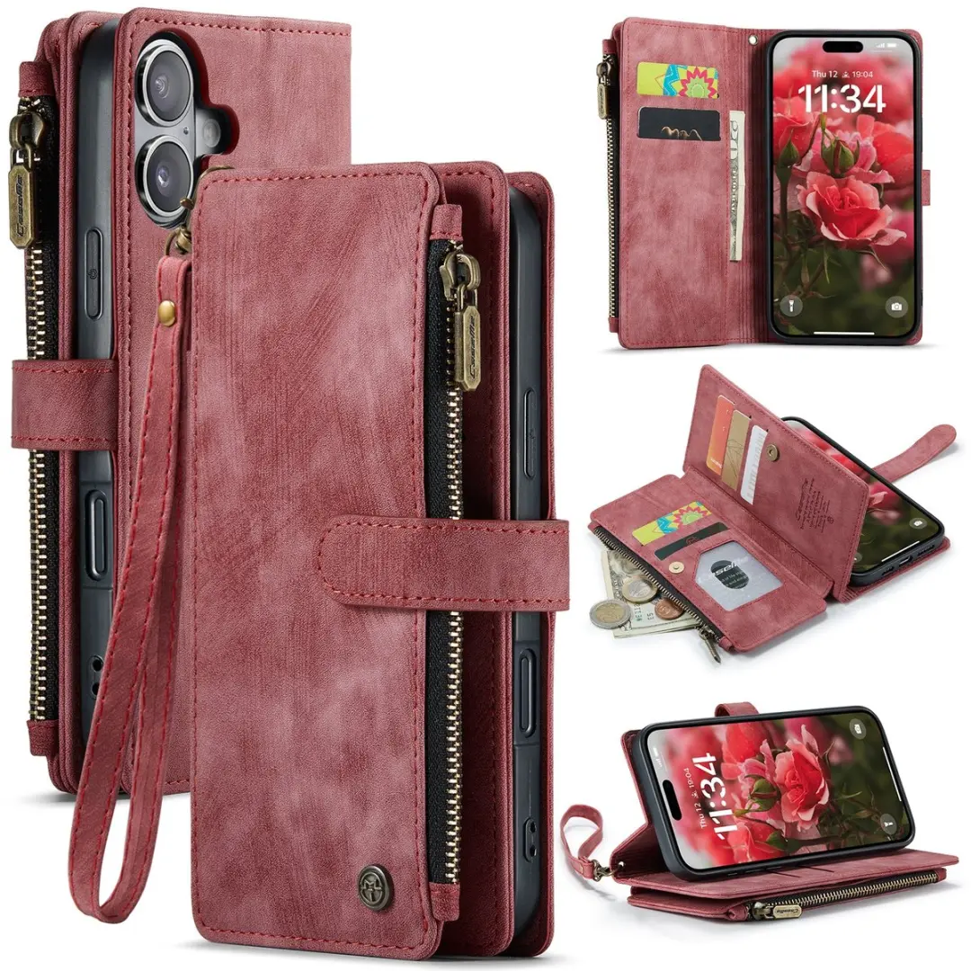 CaseMe C30 iPhone 17 Hoesje met Portemonnee