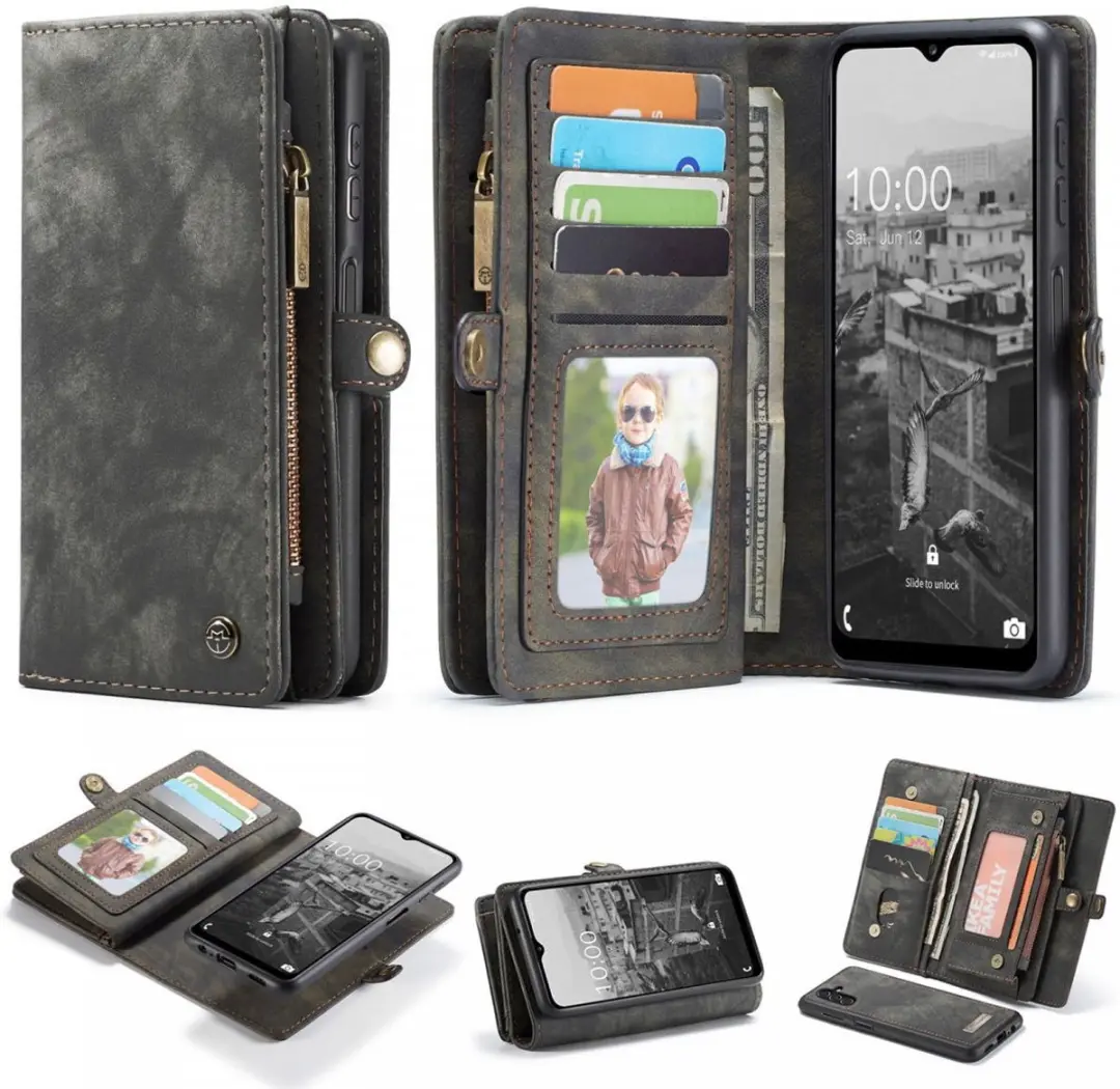 Caseme 008 Book Case Samsung Galaxy A13 5G - 9 Pasjes - Zwart