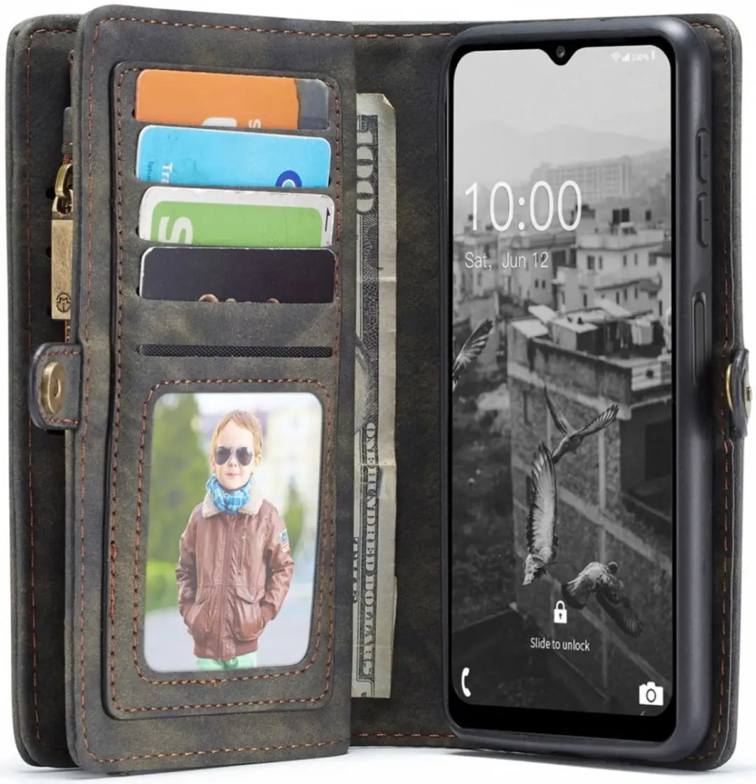 Caseme 008 Book Case Samsung Galaxy A13 5G - 9 Pasjes - Zwart