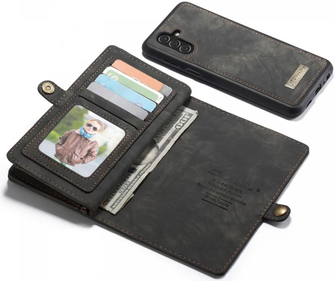 Caseme 008 Book Case Samsung Galaxy A13 5G - 9 Pasjes - Zwart