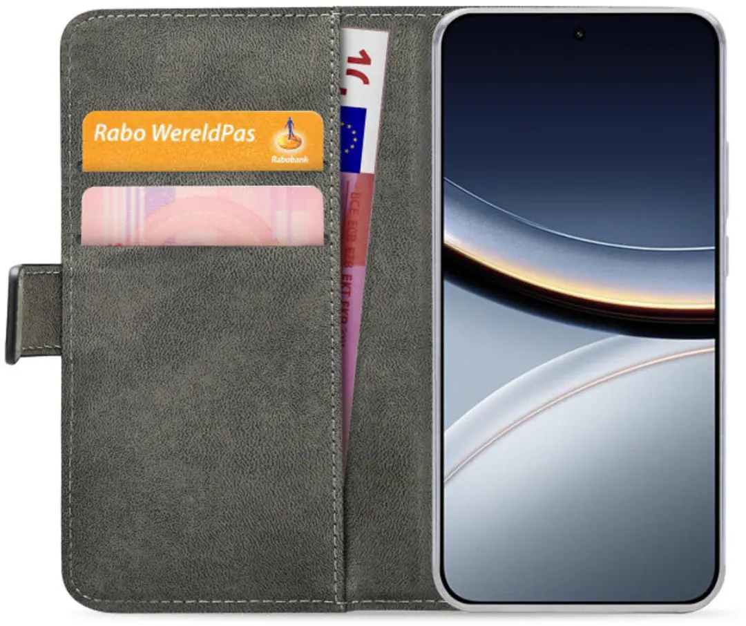 Mobilize Classic Gelly Wallet Bookcase POCO F7 - Pasjeshouder - Zwart