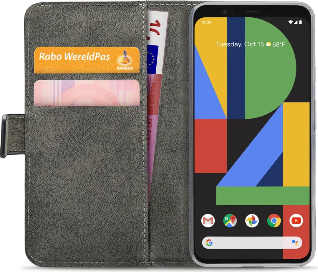 Mobilize Classic Gelly Wallet Bookcase Pixel 4 XL - Zwart