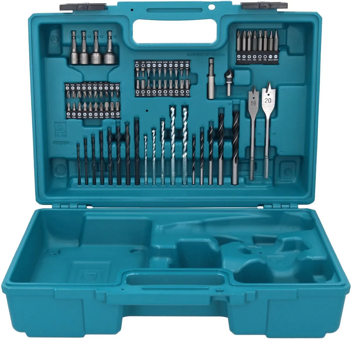 Makita 1831K0-9 Koffer met 74-delige bit- en boorset