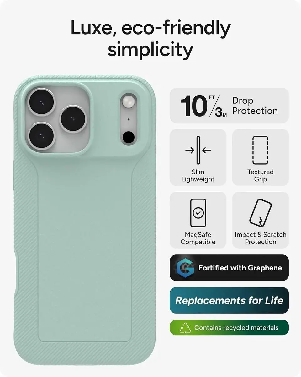ZAGG Luxe Snap Hoesje 702318843 - iPhone 17 Pro Max - Mint - afbeelding 6 van 6