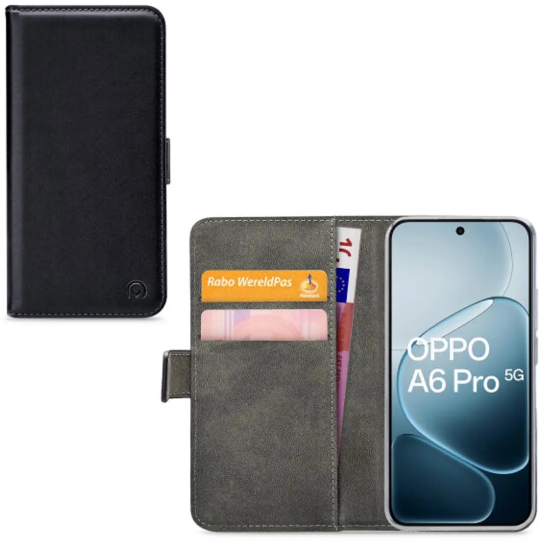 Mobilize Classic Gelly Wallet Bookcase Portemonnee OPPO A5x - Zwart