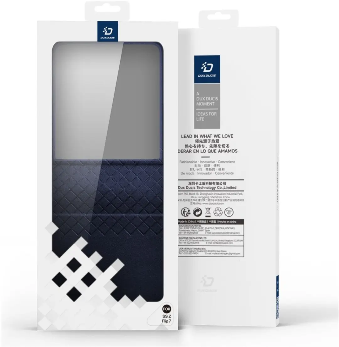 Dux Ducis Bril Series Telefoonhoesje Samsung Galaxy Z Flip 7 - Blauw
