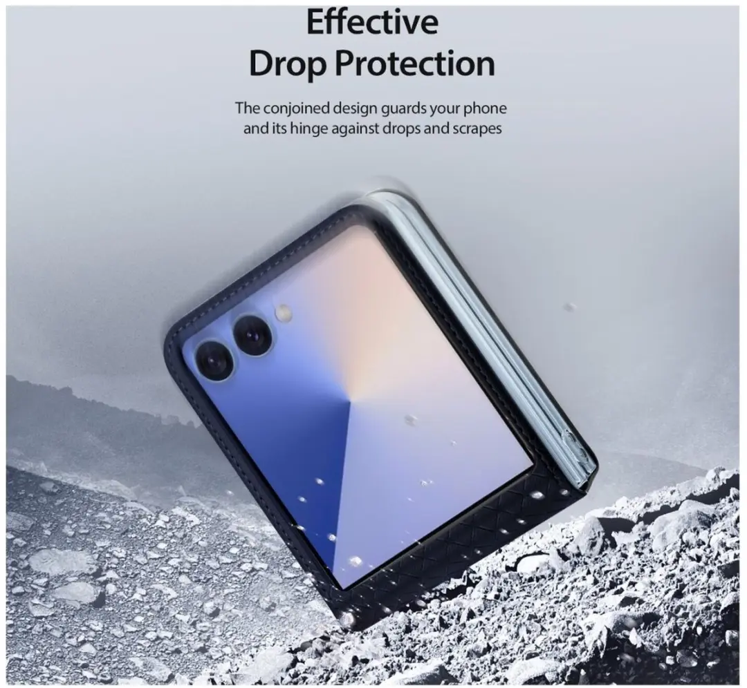 Dux Ducis Bril Series Telefoonhoesje Samsung Galaxy Z Flip 7 - Blauw