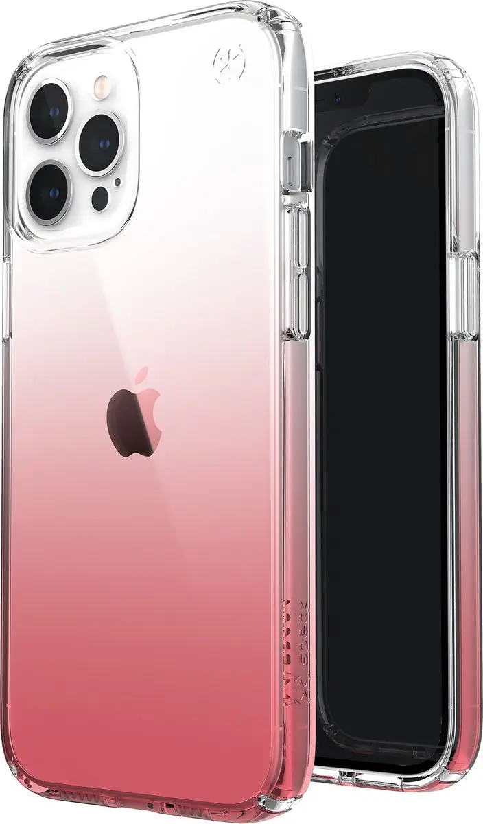 Speck Presidio Perfect Clear Ombre iPhone 12 Pro Max Hoes - Transparent/Pink