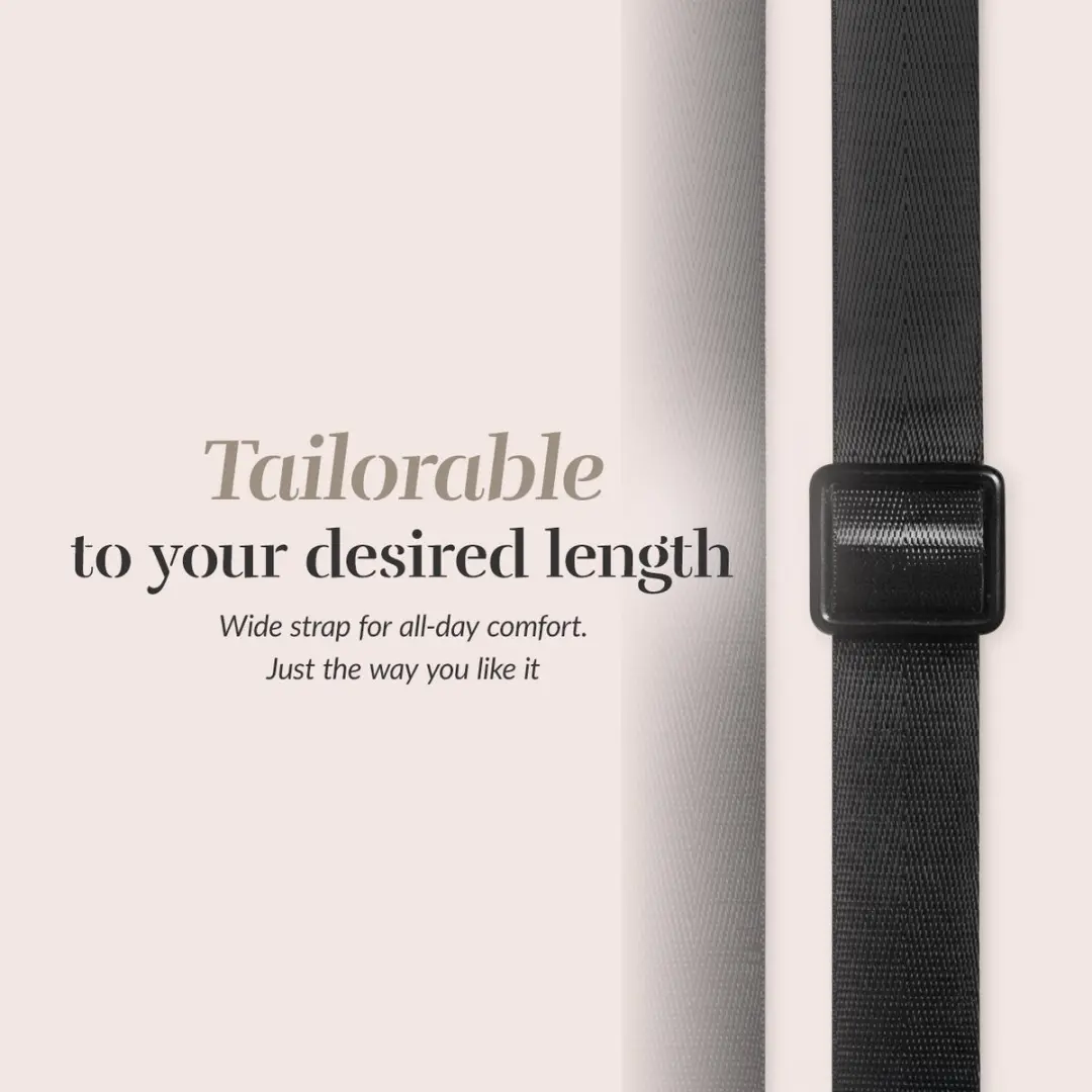 Mobilize Mio Nylon Universeel Telefoonkoord Verstelbaar - Zwart
