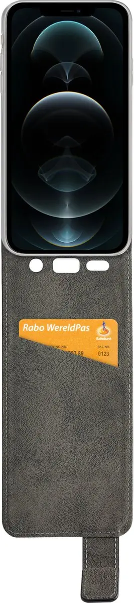 Mobilize iPhone 12 Pro Max Classic Gelly Flip Hoesje - Zwart - afbeelding 6 van 6