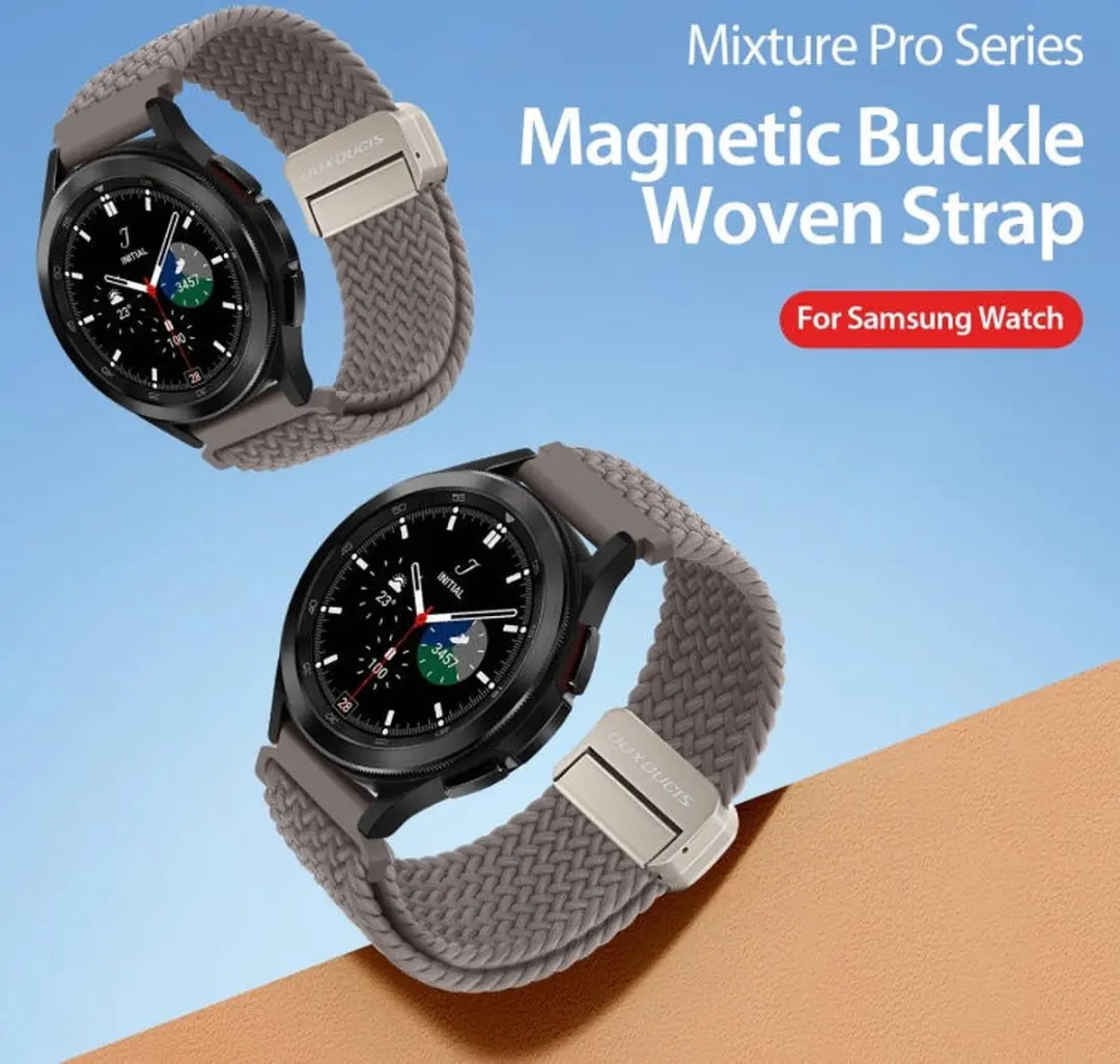Dux Ducis Mixture Pro Strap Smartwatchband 22mm - Grijs - afbeelding 3 van 6