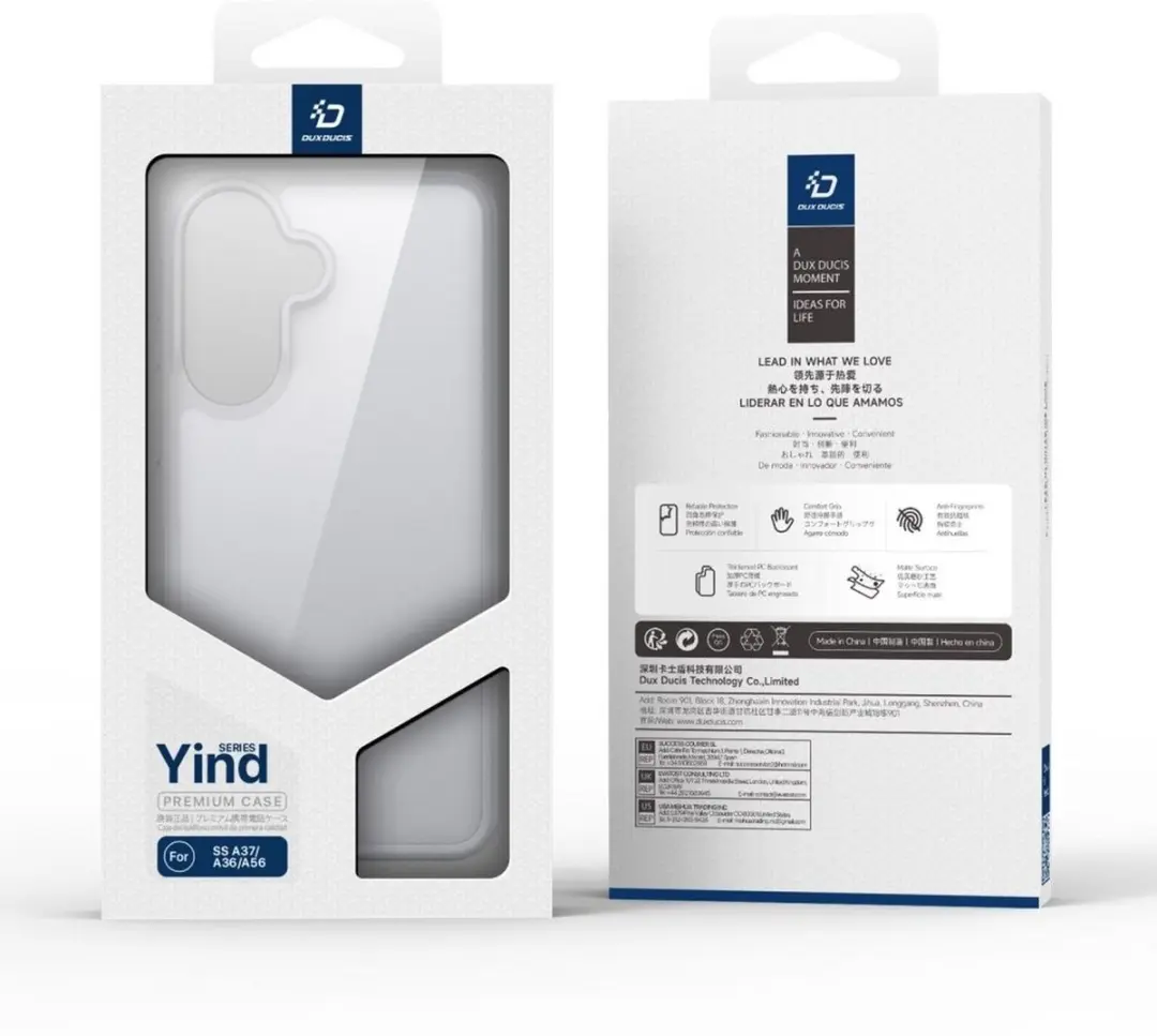 Dux Ducis Yind Hoesje Samsung Galaxy A36/A37/A56 - Matte Grijs - afbeelding 6 van 6