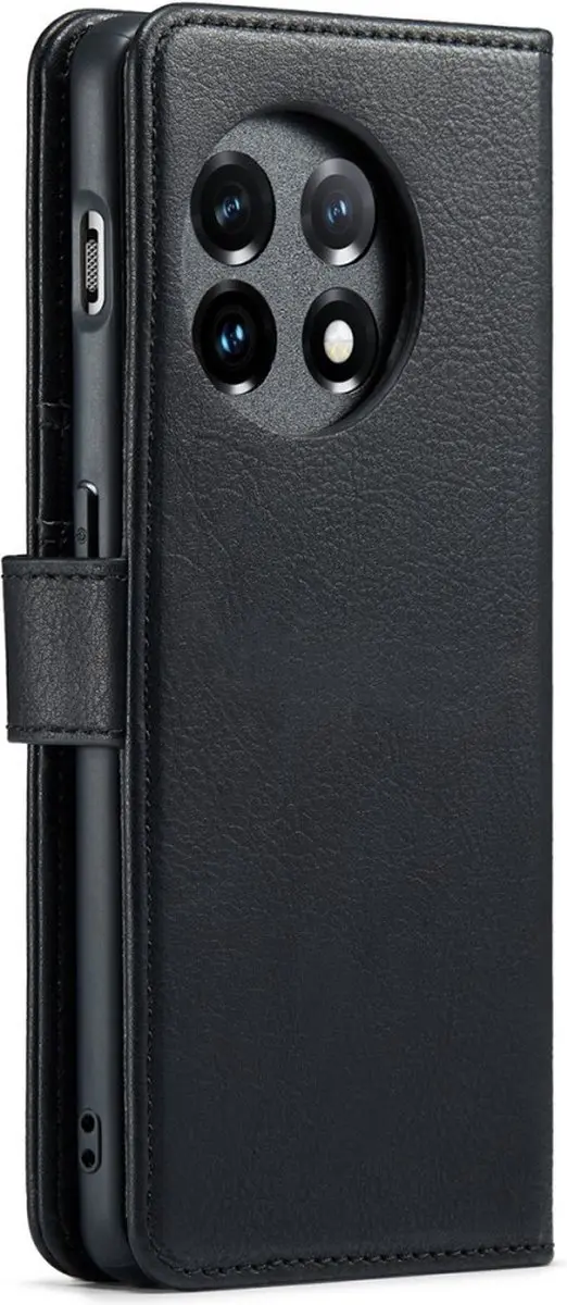 DG.MING Hoesje OnePlus 11 - 2-in-1 Book Case - 3 Pasjes - Zwart - afbeelding 6 van 6