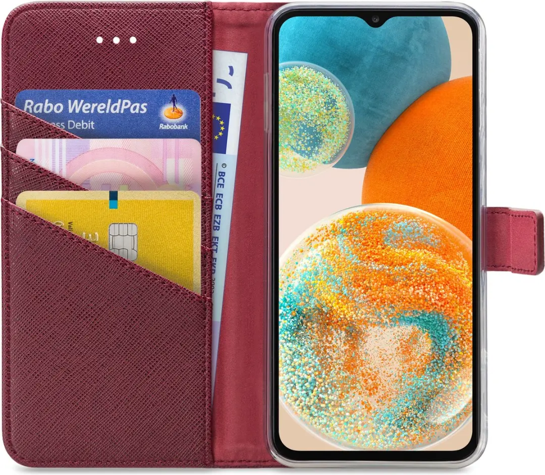 My Style MSFWLT1352 Telefoonhoesje Samsung Galaxy A23 - Bordeaux Rood