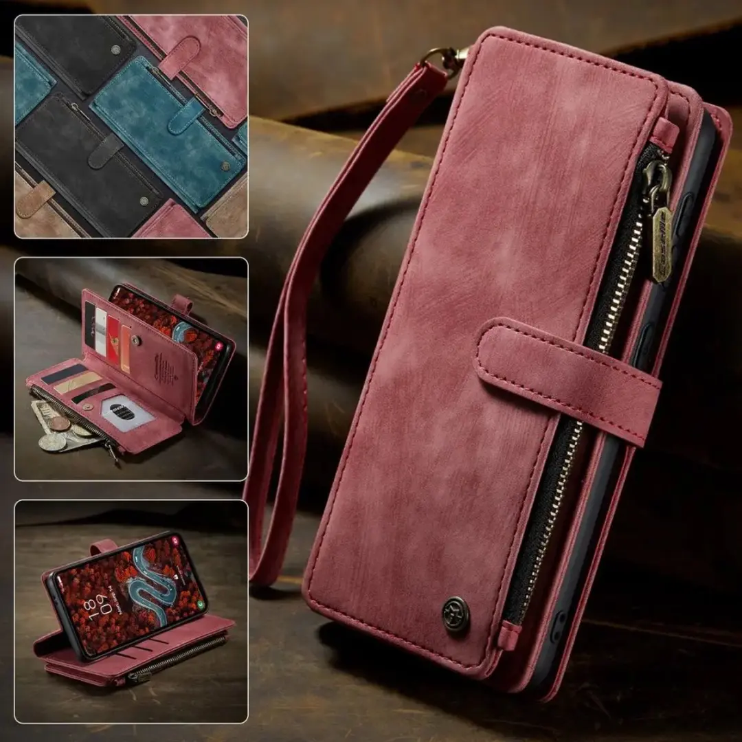 Caseme C30 Hoesje Samsung Galaxy S25 Plus - Rood