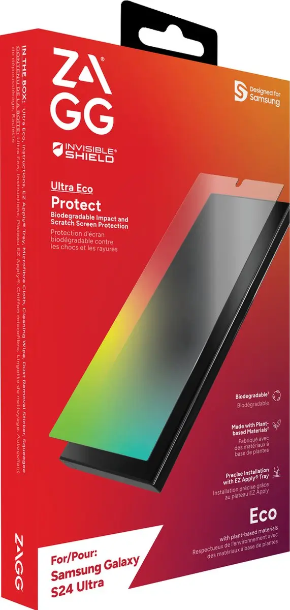 ZAGG InvisibleShield Ultra Eco Screen Protector - Samsung Galaxy S24 Ultra - afbeelding 6 van 6