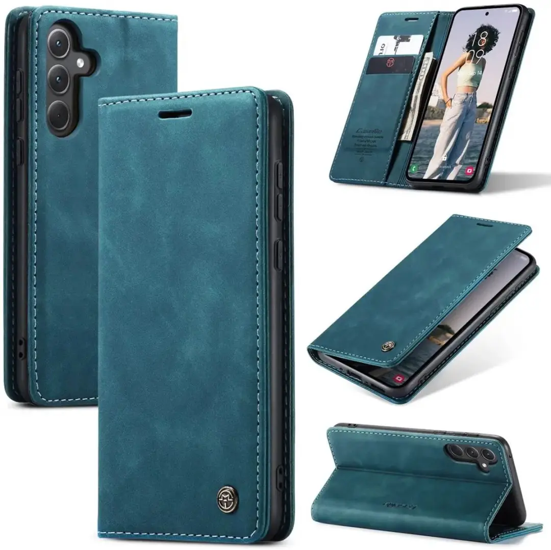 Caseme 013 Hoesje Samsung Galaxy A36 - Book Case Blauw