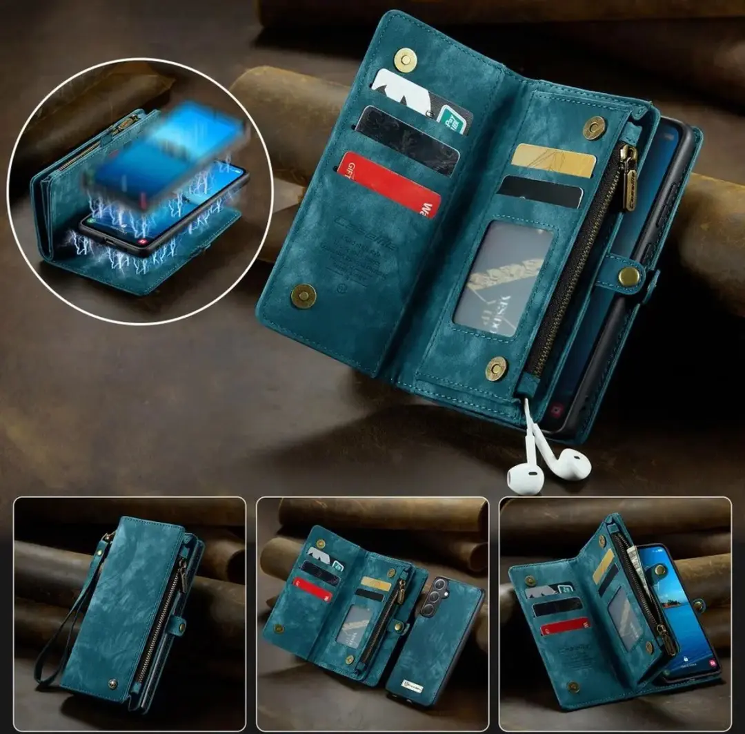 Caseme 008 Book Case Back Cover Samsung Galaxy A36 - Blauw