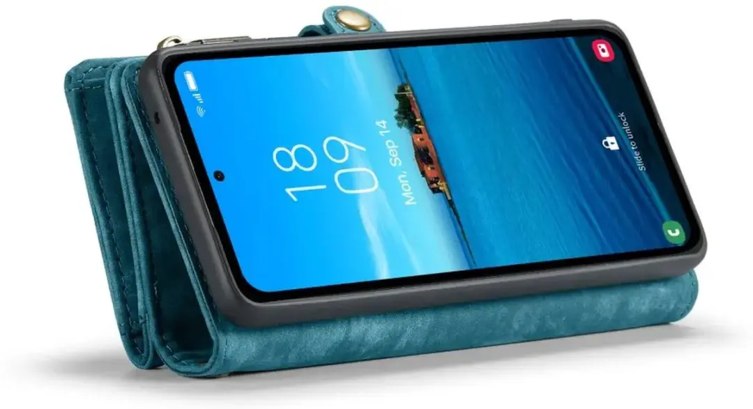 Caseme 008 Book Case Back Cover Samsung Galaxy A36 - Blauw