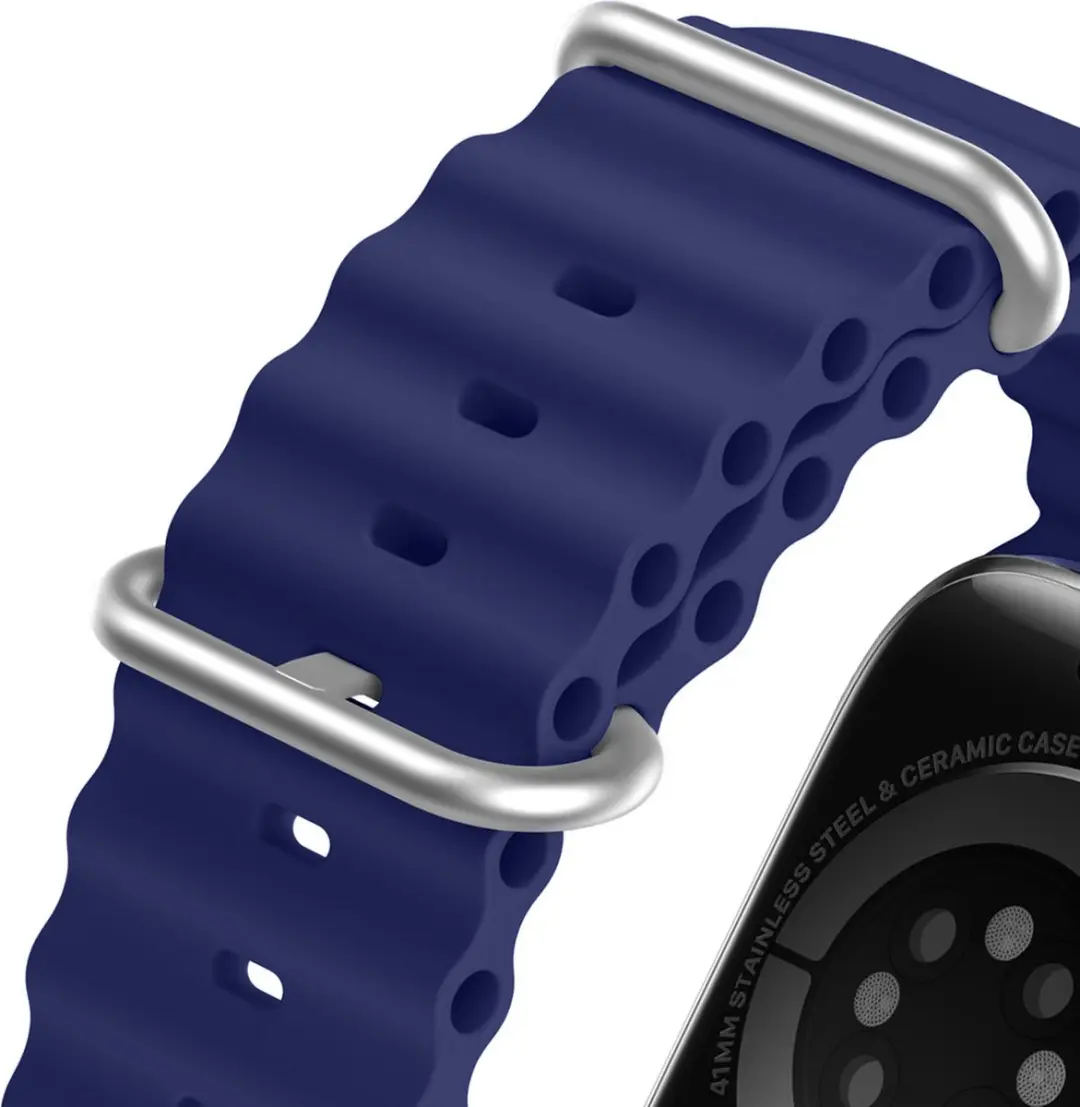 Dux Ducis Strap Horlogeband Marineblauw - 40/38/41mm - OceanWave