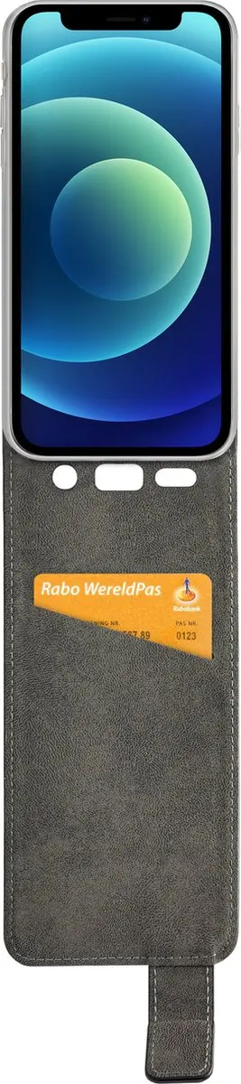 Mobilize Classic Gelly Flip Hoesje iPhone 12 Mini - Zwart