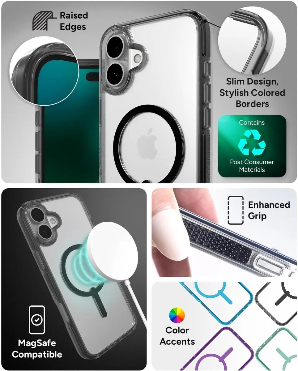 ZAGG Santa Cruz Snap Hoesje 702315501 - iPhone 16 - Transparant