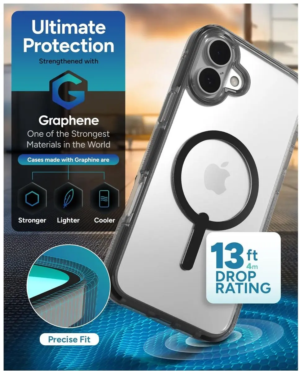 ZAGG Santa Cruz Snap Hoesje 702315501 - iPhone 16 - Transparant