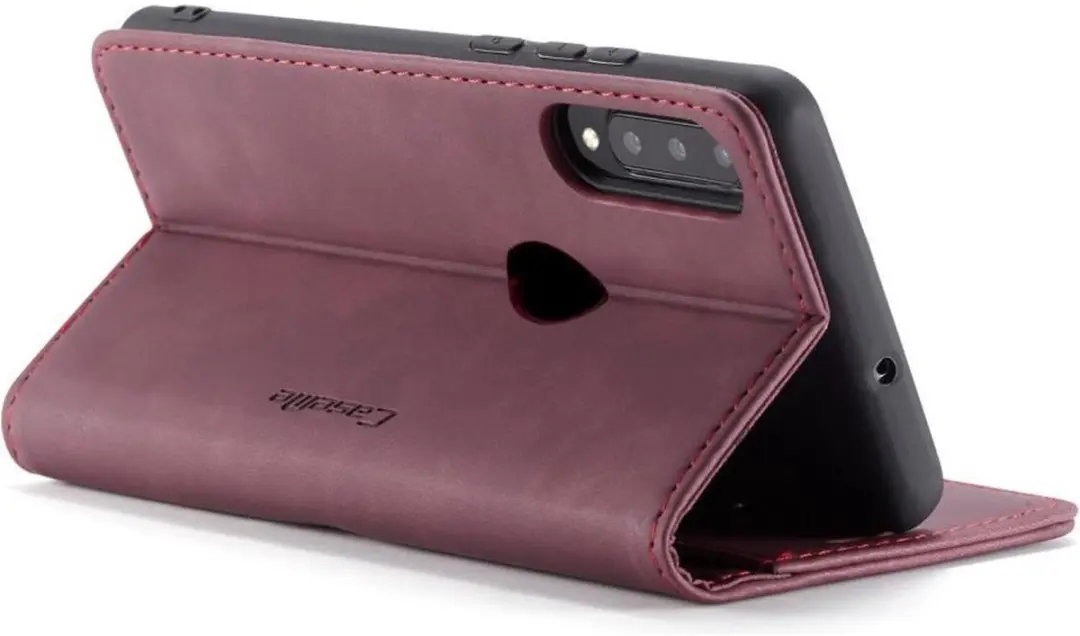 Caseme Book Case P30L87956403 Huawei P30 Lite Hoesje - 2 Pasjes - Bordeaux - afbeelding 6 van 6