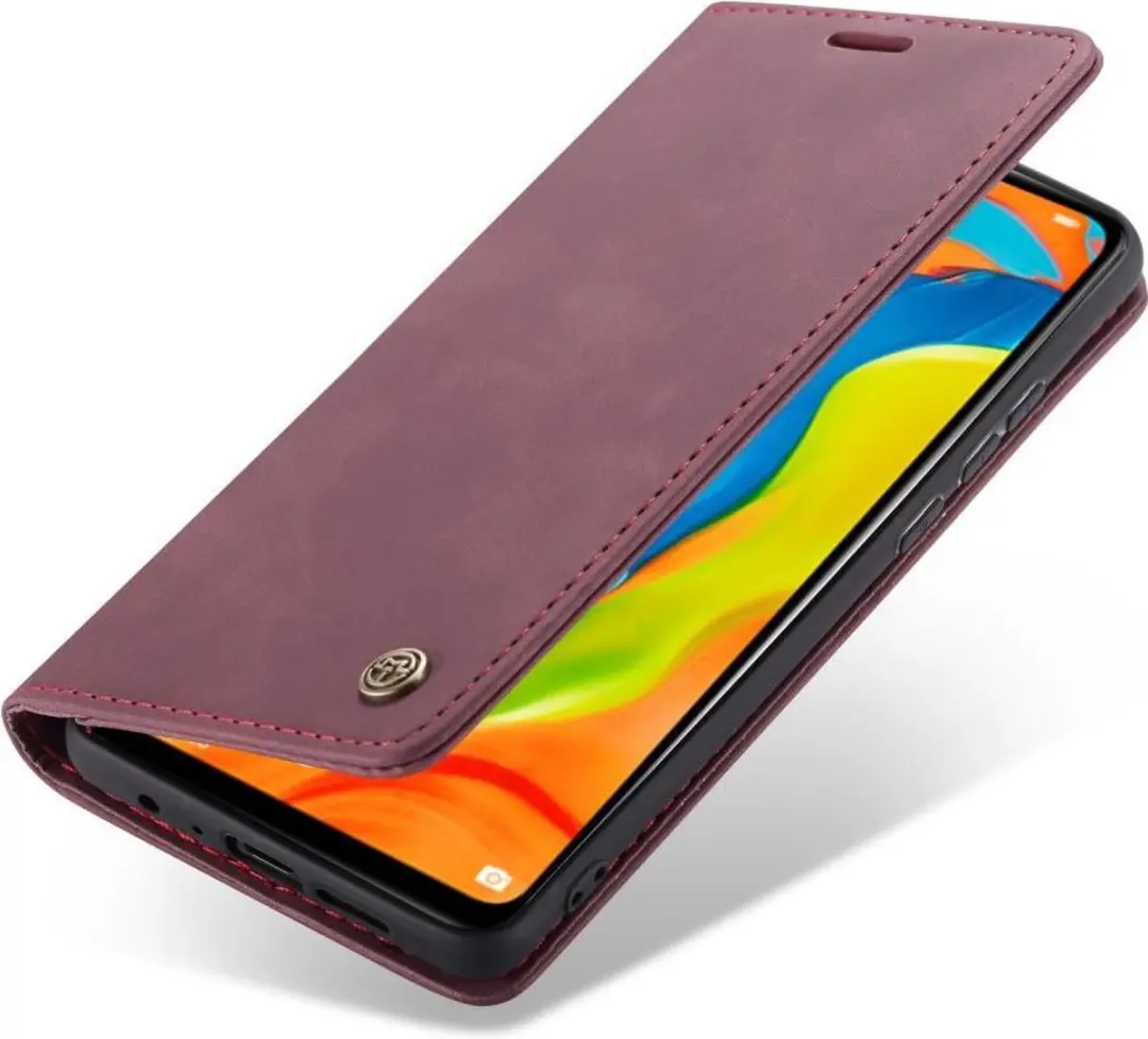 Caseme Book Case P30L87956403 Huawei P30 Lite Hoesje - 2 Pasjes - Bordeaux