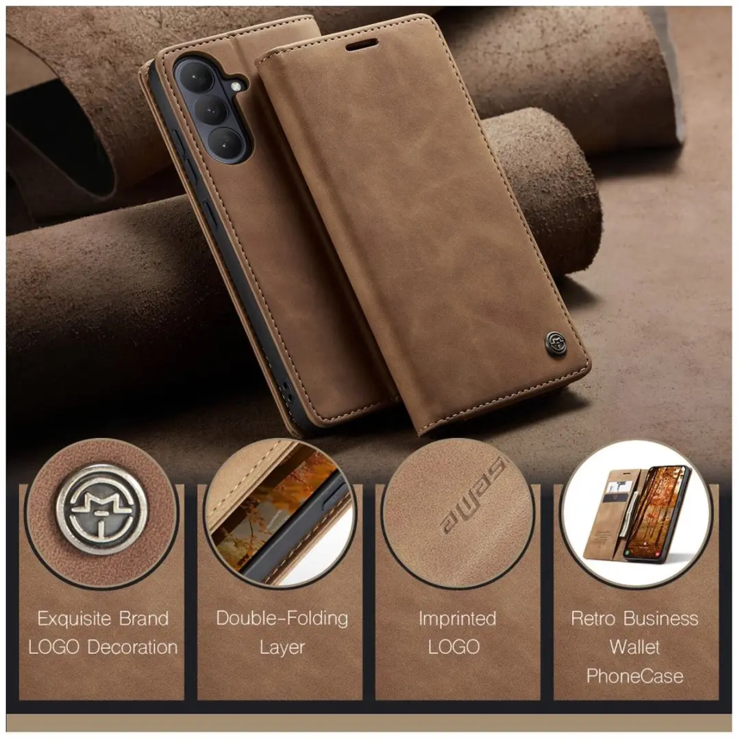 Caseme 013 Hoesje Samsung Galaxy S26 Plus - Book Case Bruin