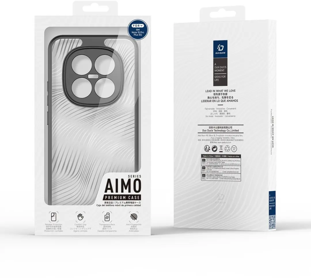 Dux Ducis Aimo Series Hoesje - Xiaomi Redmi Note 15 Pro Plus 5G / Poco M8 Pro - Zwart