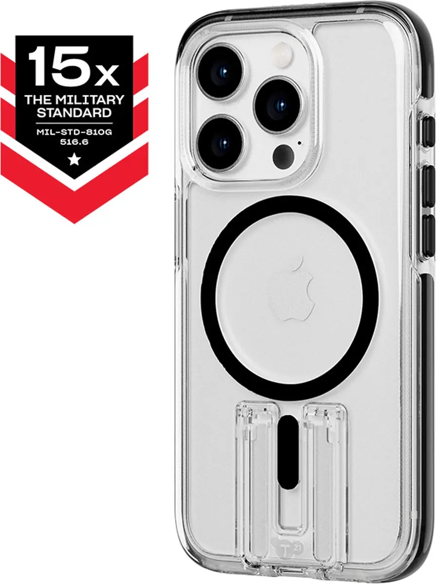 Tech21 Evo Crystal Kick iPhone 15 Pro Hoesje