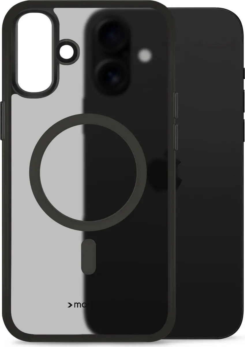 Mobilize Hybrid Pro MOB-MCHCB-IPH16PLUS iPhone 16 Plus Hoesje - Zwart