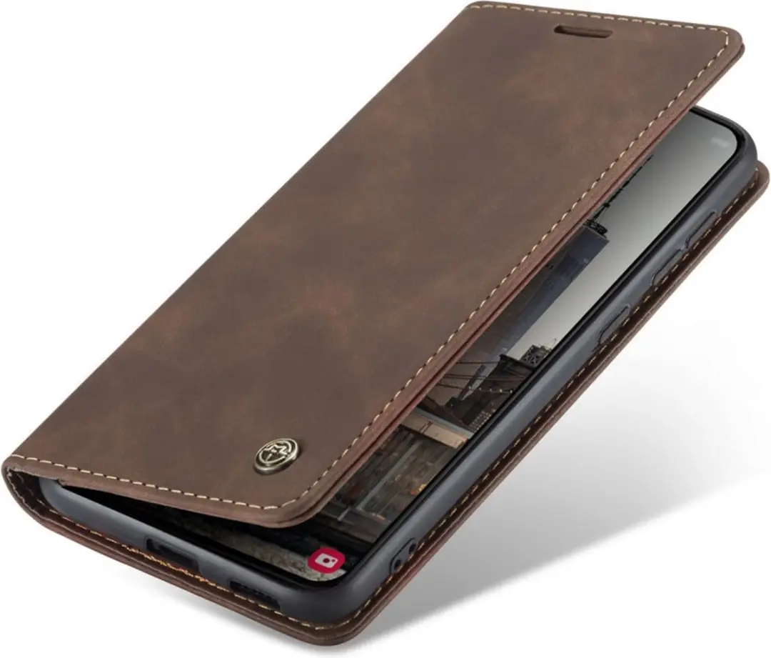 Caseme 013 Book Case voor Samsung Galaxy S22 Plus - Donkerbruin