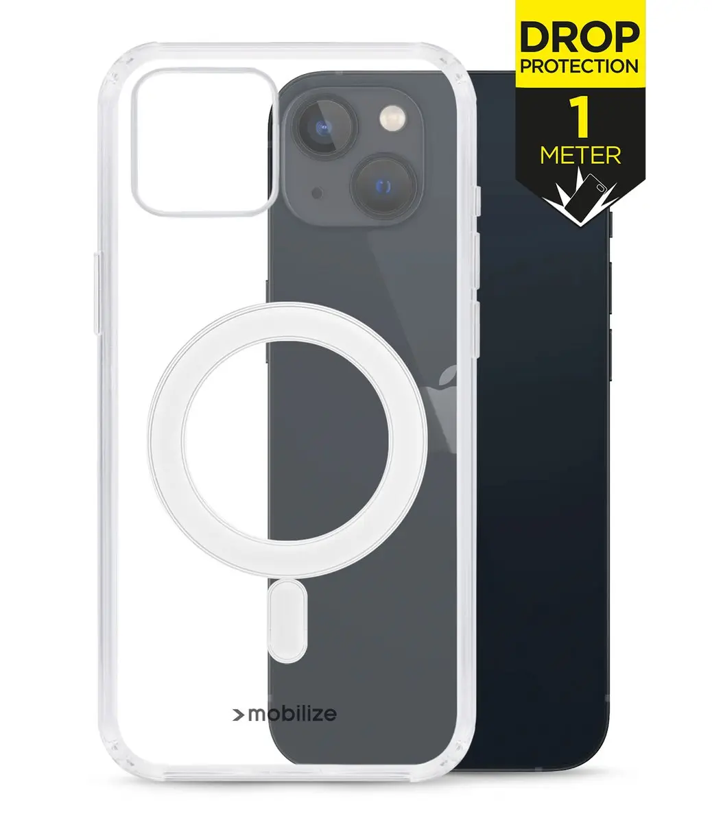 Mobilize iPhone 13 Magnetisch Oplaadhoesje Transparant - mpn-8718256965135