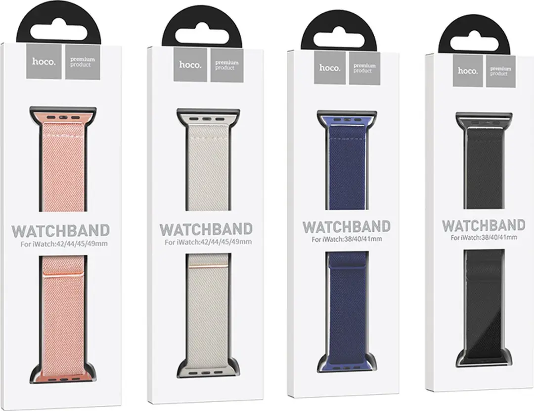 Hoco Fashion WA 04 Apple Watch Band - 42/44/45/49mm - Zwart