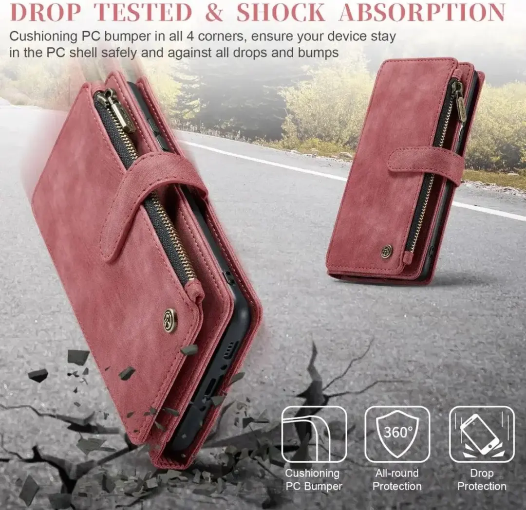 Caseme C30 Hoesje Samsung Galaxy A54 - Rood