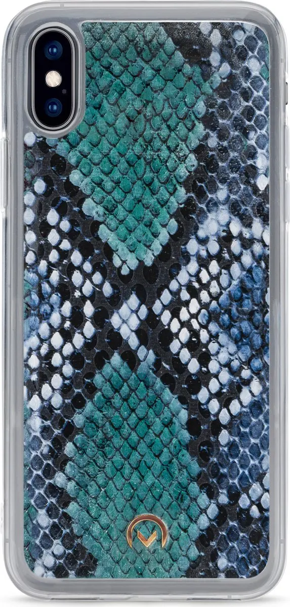 Mobilize Gelly Velvet iPhone XS Hoesje - 4 Pasjes Royal Blue