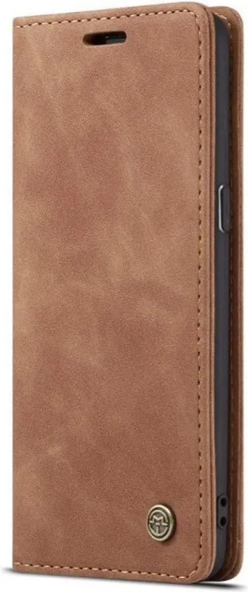 Caseme Bookcase Telefoonhoes Oppo Reno 5Z - 2 Pasjes - Bruin