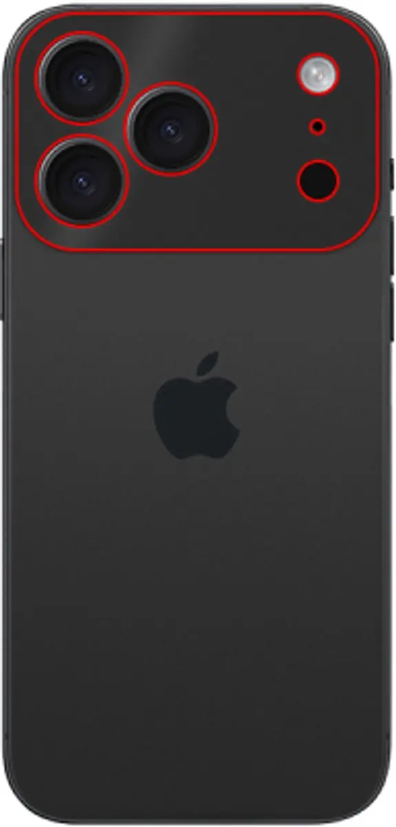 Mobilize iPhone 17 Pro Camera Protector - Zwart
