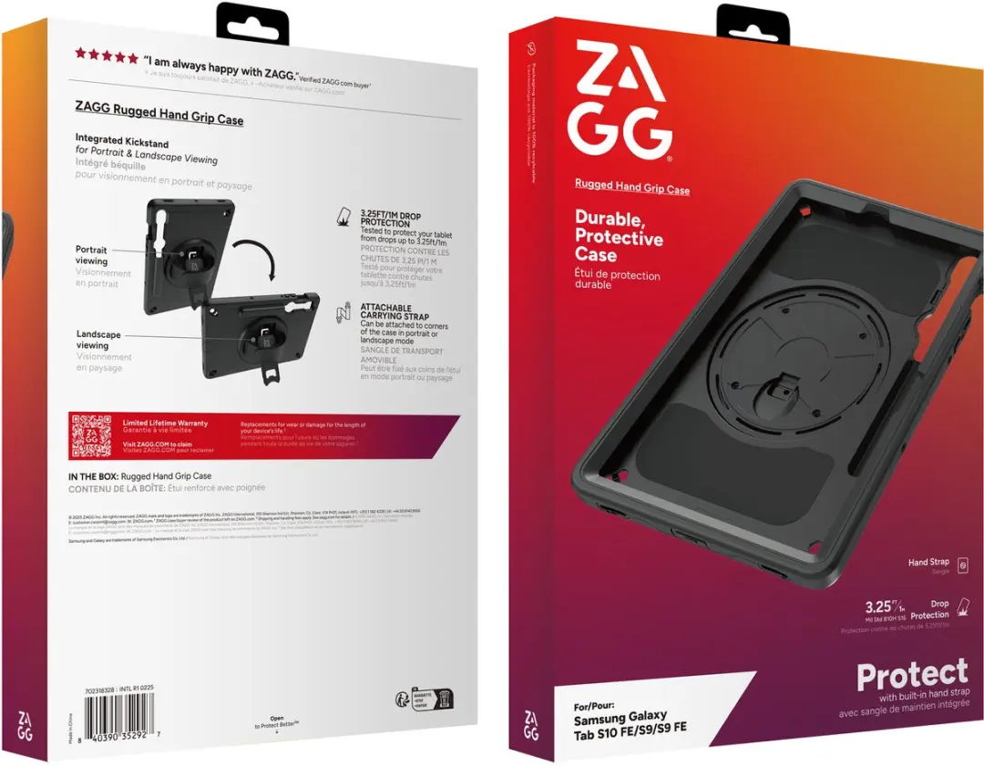 ZAGG Rugged Hoes 702318328 Samsung Galaxy Tab S10 FE - Zwart