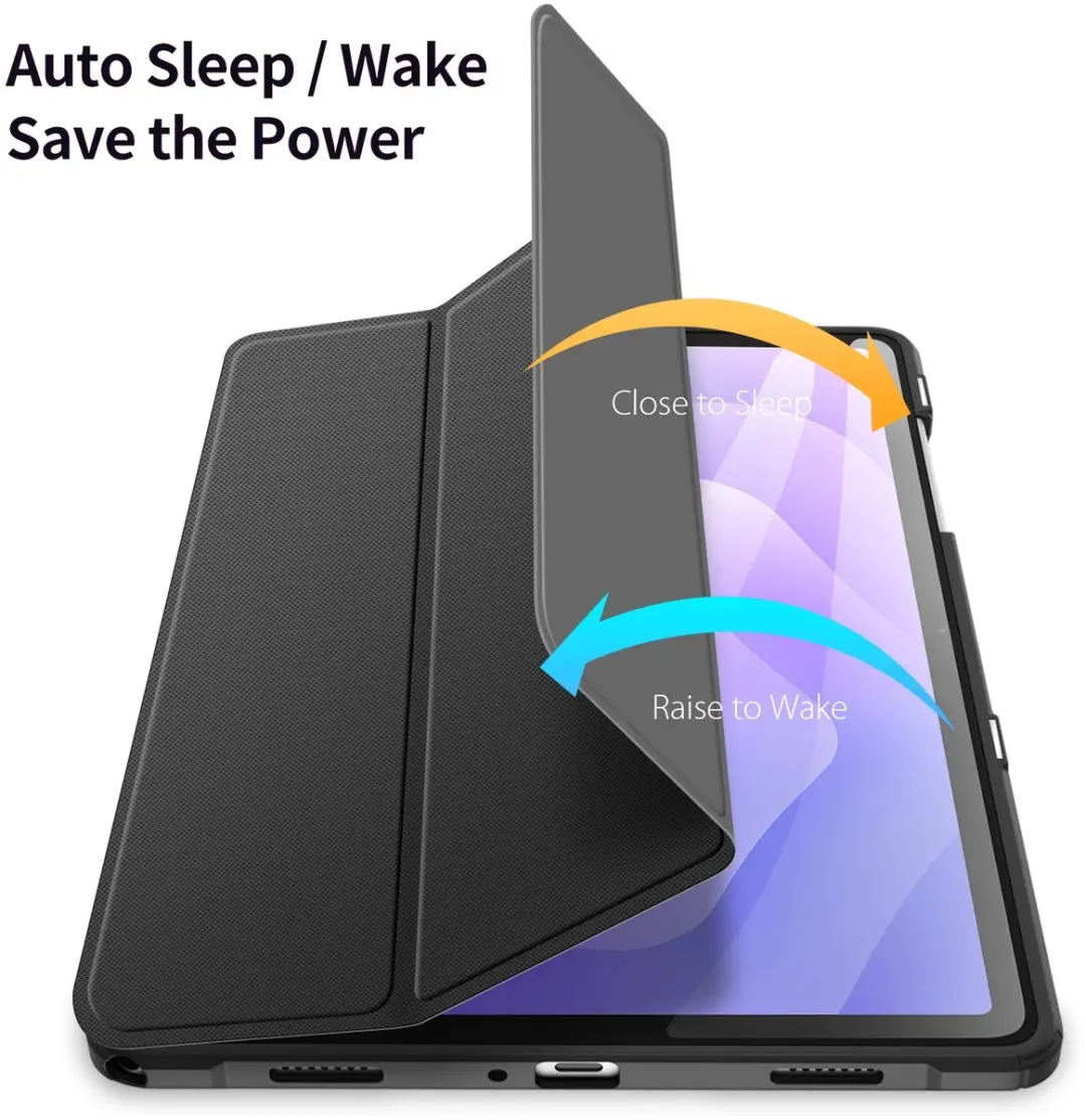 Dux Ducis Tablethoes Samsung Galaxy Tab A11/A9 Plus - Zwart - afbeelding 2 van 6