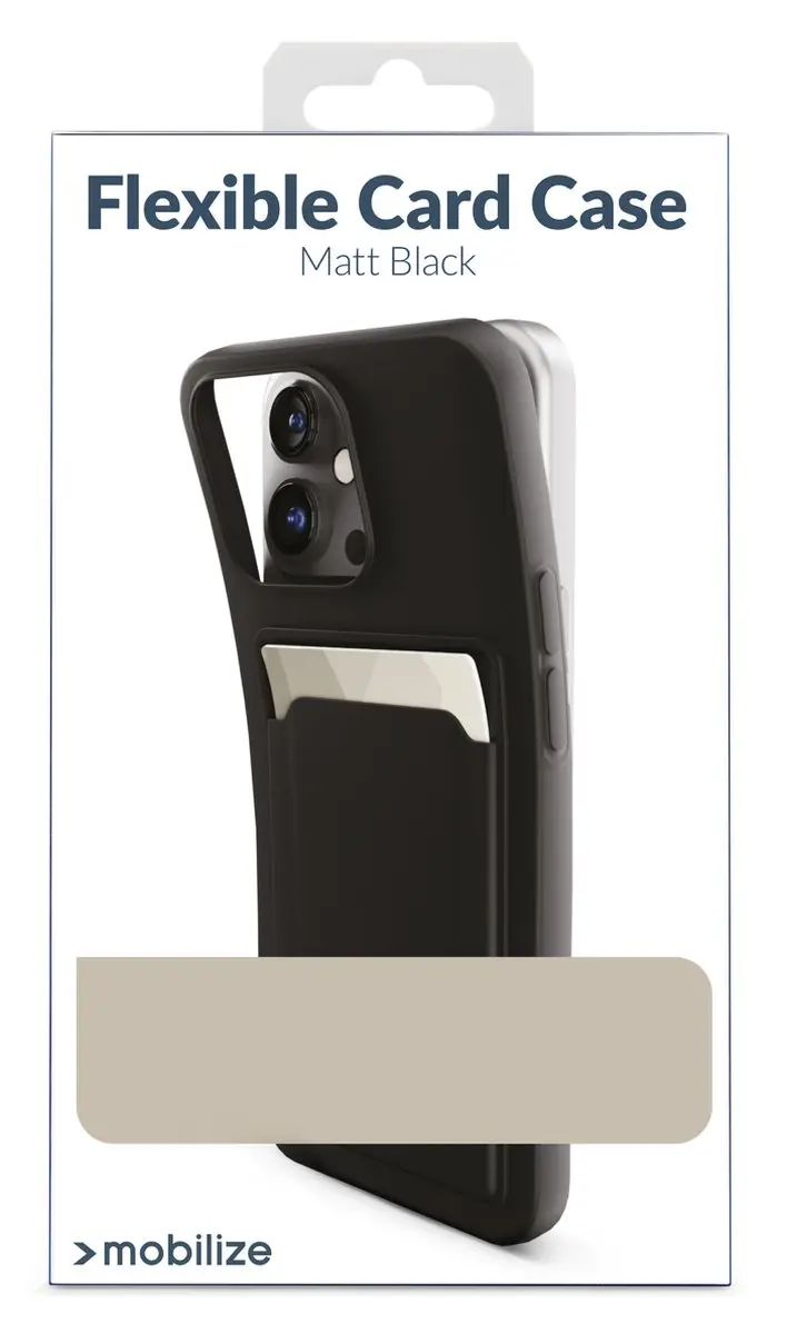 Mobilize Rubber Gelly Card iPhone 13 Pro Max Hoesje