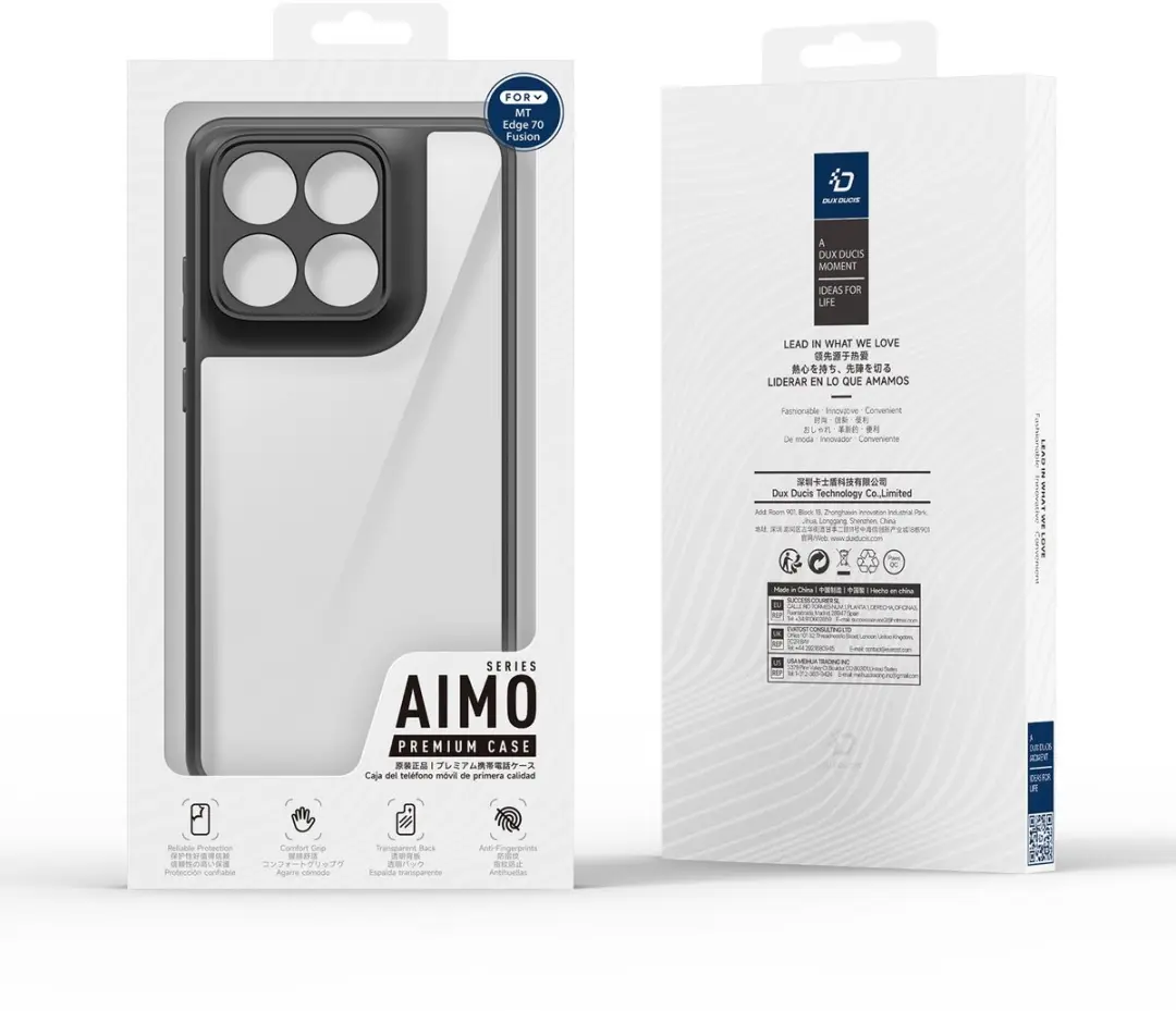 Dux Ducis Aimo Series Hoesje - Motorola Edge 70 Fusion - Zwart