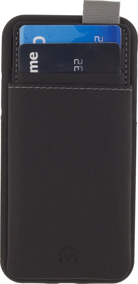 Mobilize Gelly Card Backcover iPhone X - Zwart - MOB-GCCB-IPHX