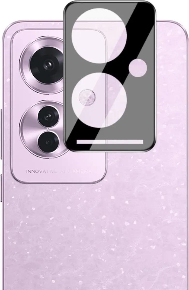 Imak 9H Tempered Glass Camera Lens Protector - OPPO Reno11 F - Zwart